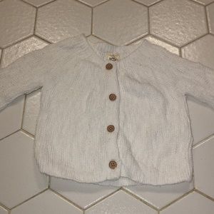 OshKosh 9 months white cardigan 3/$10
